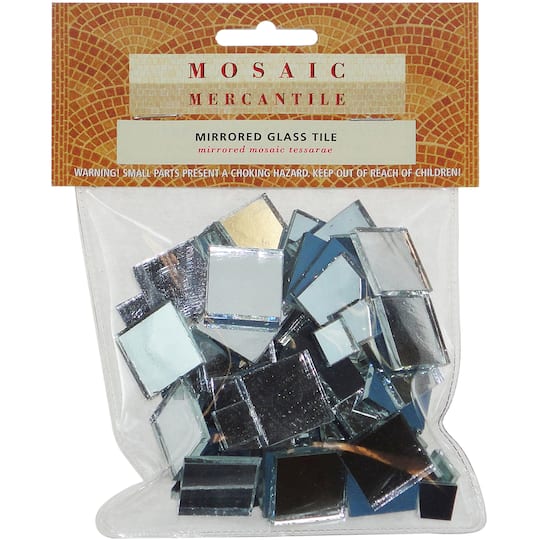 Mosaic Mercantile Square Mirrored Glass Tiles, 100ct.